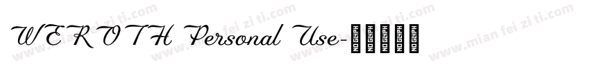 WEROTH Personal Use字体转换